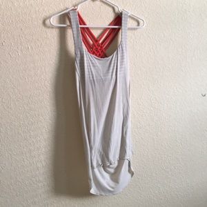 Wild Tank - orange/cream/black/white striped